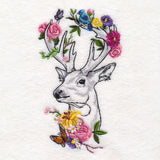 Floral Deer Portrait