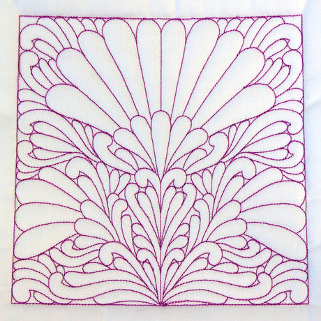 Flower Pattern Quilting Square (Double Run)