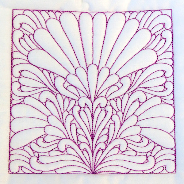 Flower Pattern Quilting Square (Double Run)