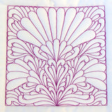 Flower Pattern Quilting Square (Double Run)