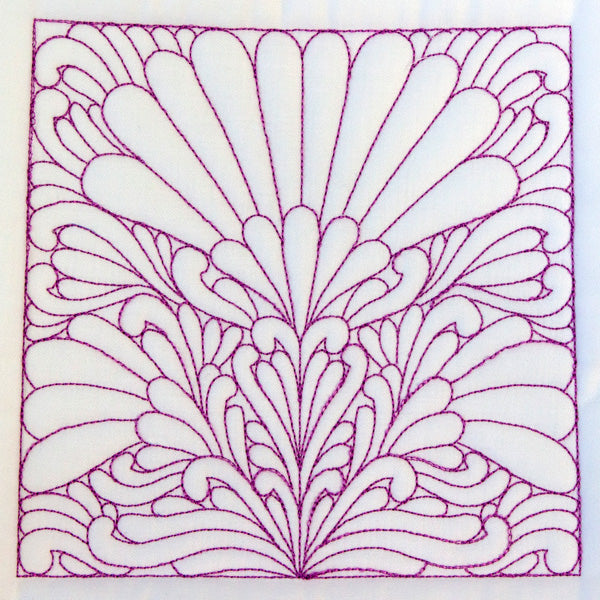 Flower Pattern Quilting Square (Double Run)