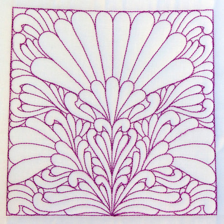 Flower Pattern Quilting Square (Double Run)