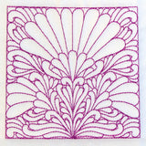 Flower Pattern Quilting Square (Double Run)