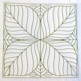 Leaf Pattern Quilting Square (Double Run)