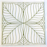 Leaf Pattern Quilting Square (Double Run)
