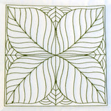 Leaf Pattern Quilting Square (Double Run)