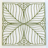 Leaf Pattern Quilting Square (Double Run)