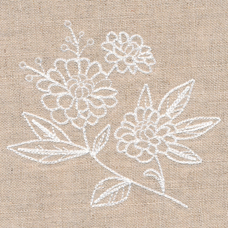 Rustic Zinnia Accent