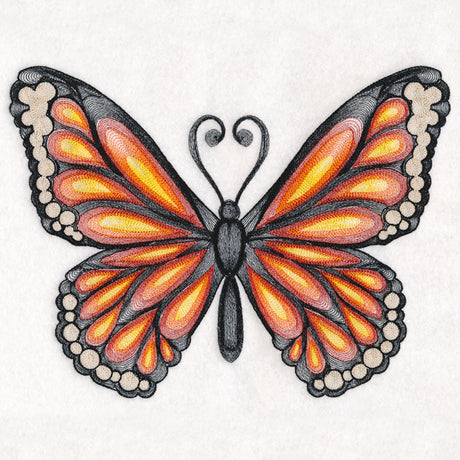 Soft Spirals Monarch Butterfly