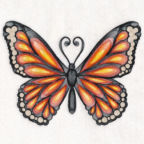 Soft Spirals Monarch Butterfly