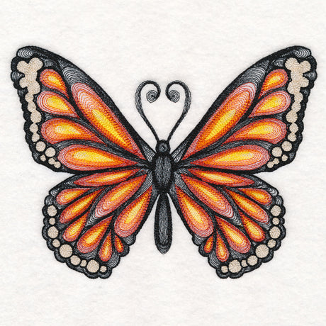 Soft Spirals Monarch Butterfly