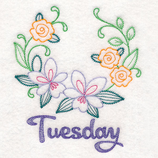 Floral Laurels - Tuesday (Vintage)