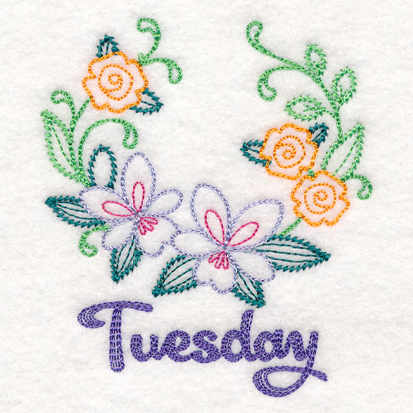 Floral Laurels - Tuesday (Vintage)