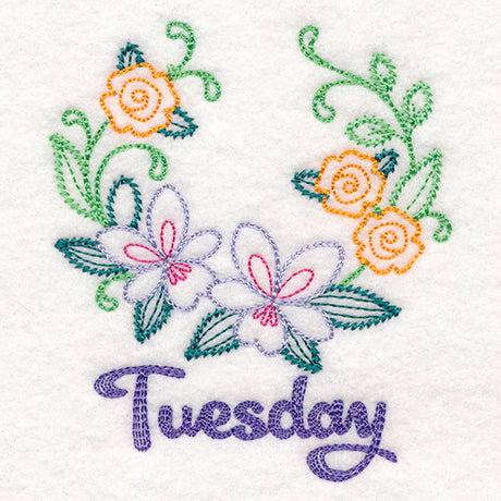 Floral Laurels - Tuesday (Vintage)