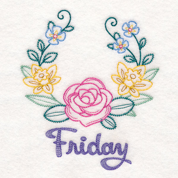 Floral Laurels - Friday (Vintage)