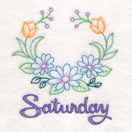 Floral Laurels - Saturday (Vintage)
