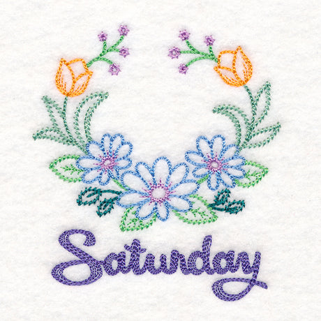 Floral Laurels - Saturday (Vintage)