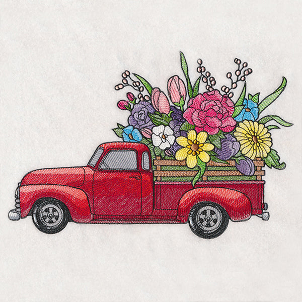 Retro Flower Truck