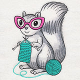 Chic Knitting Squirrel