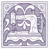 Sewing Machine Square (Trapunto)
