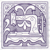 Sewing Machine Square (Trapunto)