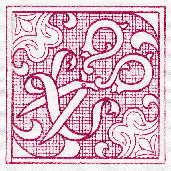 Scissors Square (Trapunto)