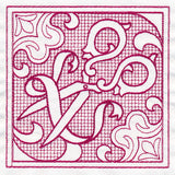 Scissors Square (Trapunto)