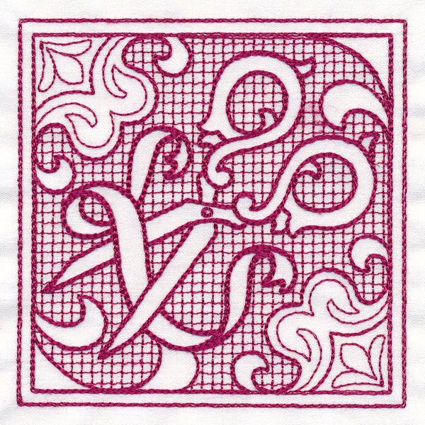 Scissors Square (Trapunto)