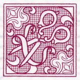 Scissors Square (Trapunto)