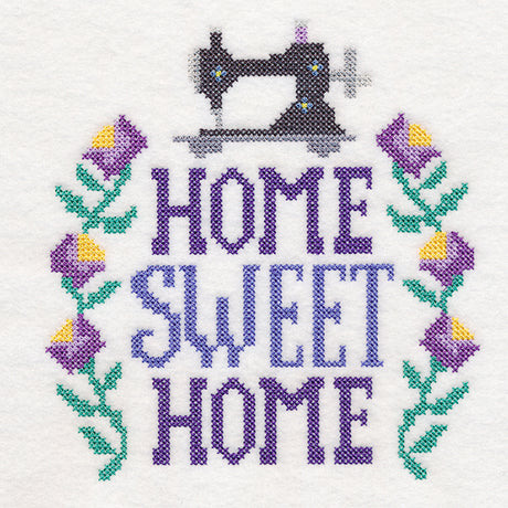 Sewing Home Sweet Home (Cross Stitch)