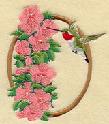 Ruby Throated Hummingbird & Trumpet Vine