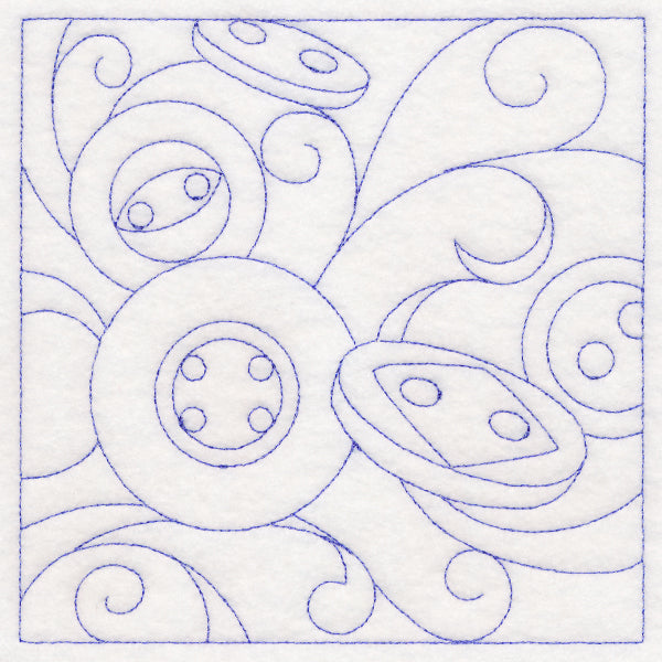 Crafty Quilting - Buttons (Double Run)