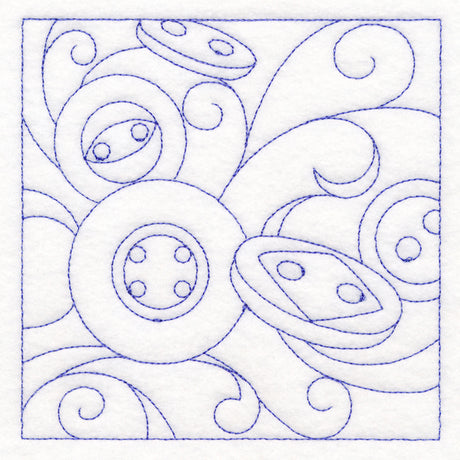 Crafty Quilting - Buttons (Double Run)