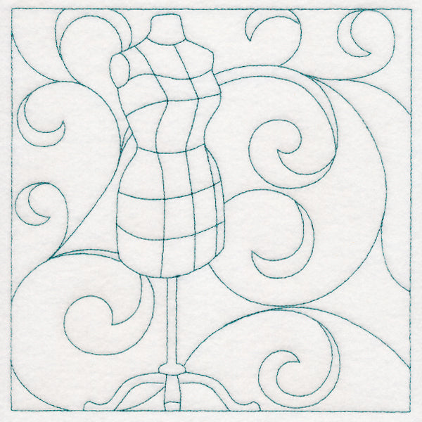 Crafty Quilting - Dress Form (Double Run)