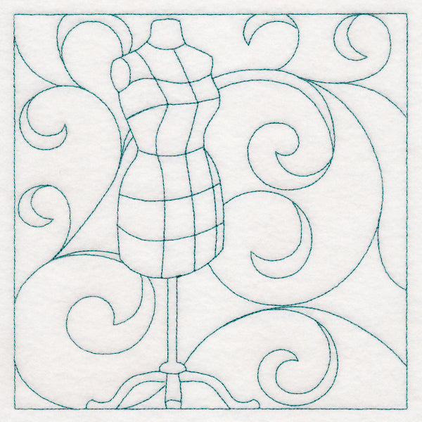 Crafty Quilting - Dress Form (Double Run)