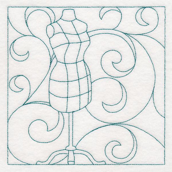 Crafty Quilting - Dress Form (Double Run)