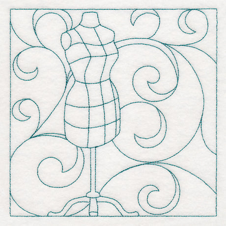 Crafty Quilting - Dress Form (Double Run)