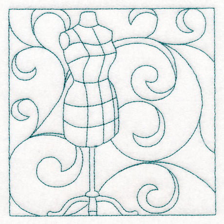 Crafty Quilting - Dress Form (Double Run)