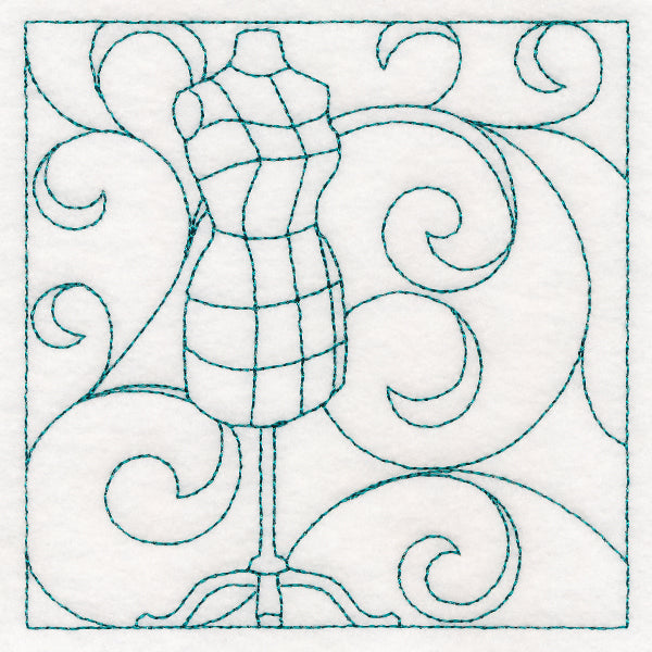 Crafty Quilting - Dress Form (Double Run)