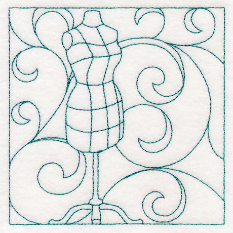 Crafty Quilting - Dress Form (Double Run)
