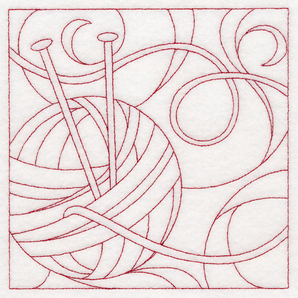Crafty Quilting - Knitting (Double Run)