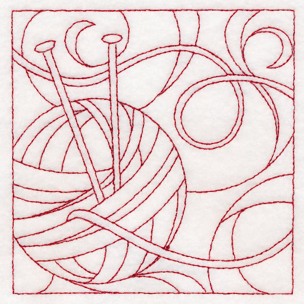 Crafty Quilting - Knitting (Double Run)