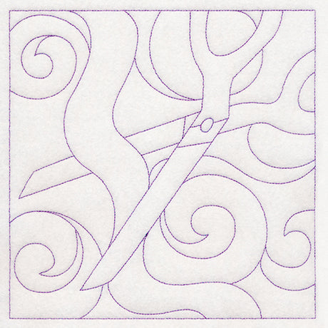 Crafty Quilting - Scissors (Double Run)