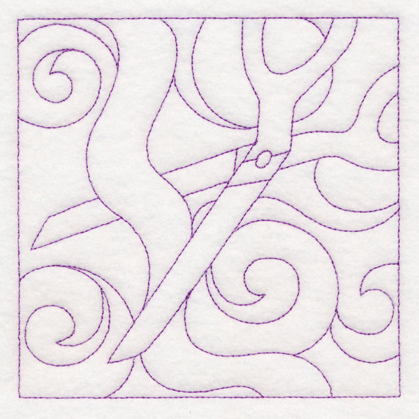 Crafty Quilting - Scissors (Double Run)