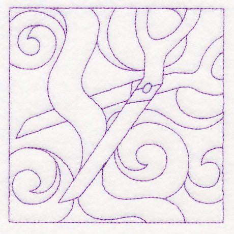 Crafty Quilting - Scissors (Double Run)