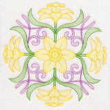 Fancy Floral Medallion - Daffodil