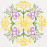 Fancy Floral Medallion - Daffodil
