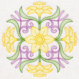 Fancy Floral Medallion - Daffodil