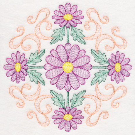 Fancy Floral Medallion - Daisy