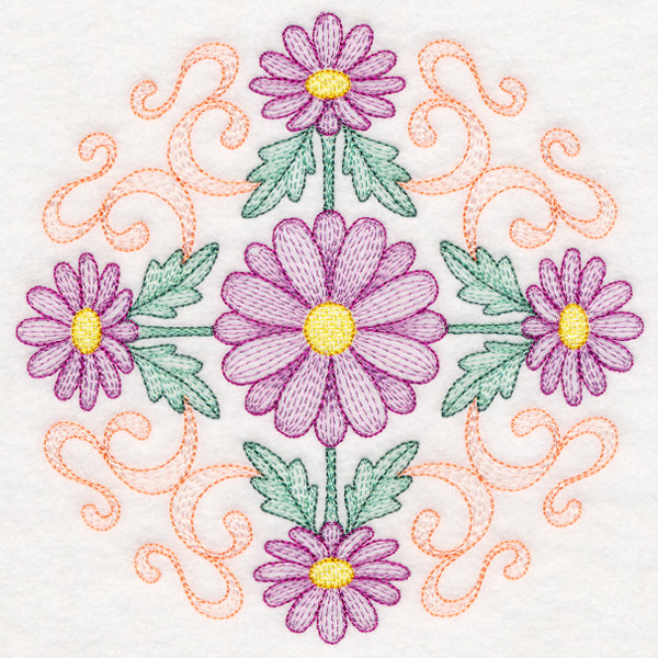 Fancy Floral Medallion - Daisy